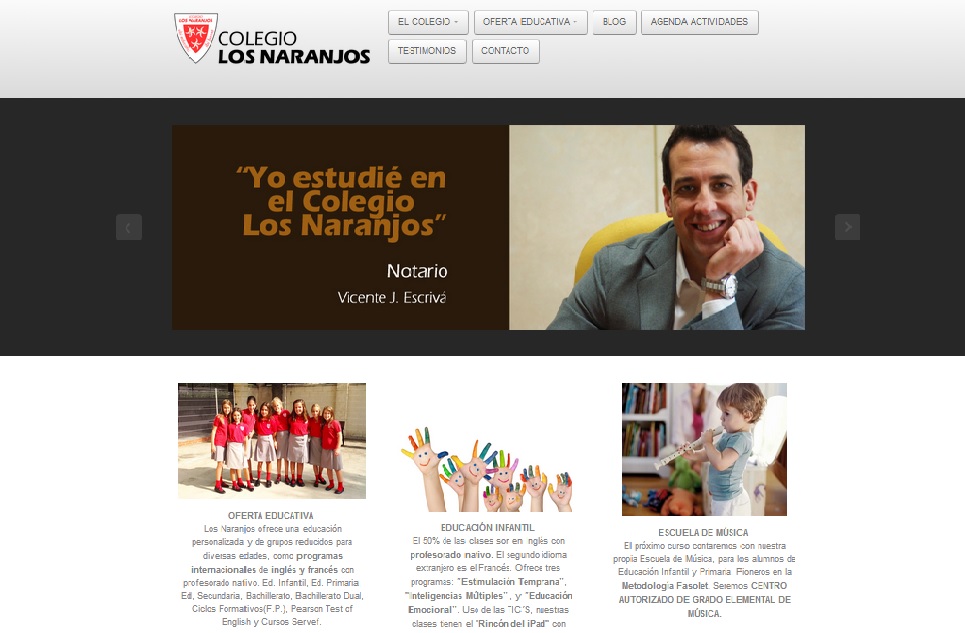 Nueva web del Colegio Los Naranjos